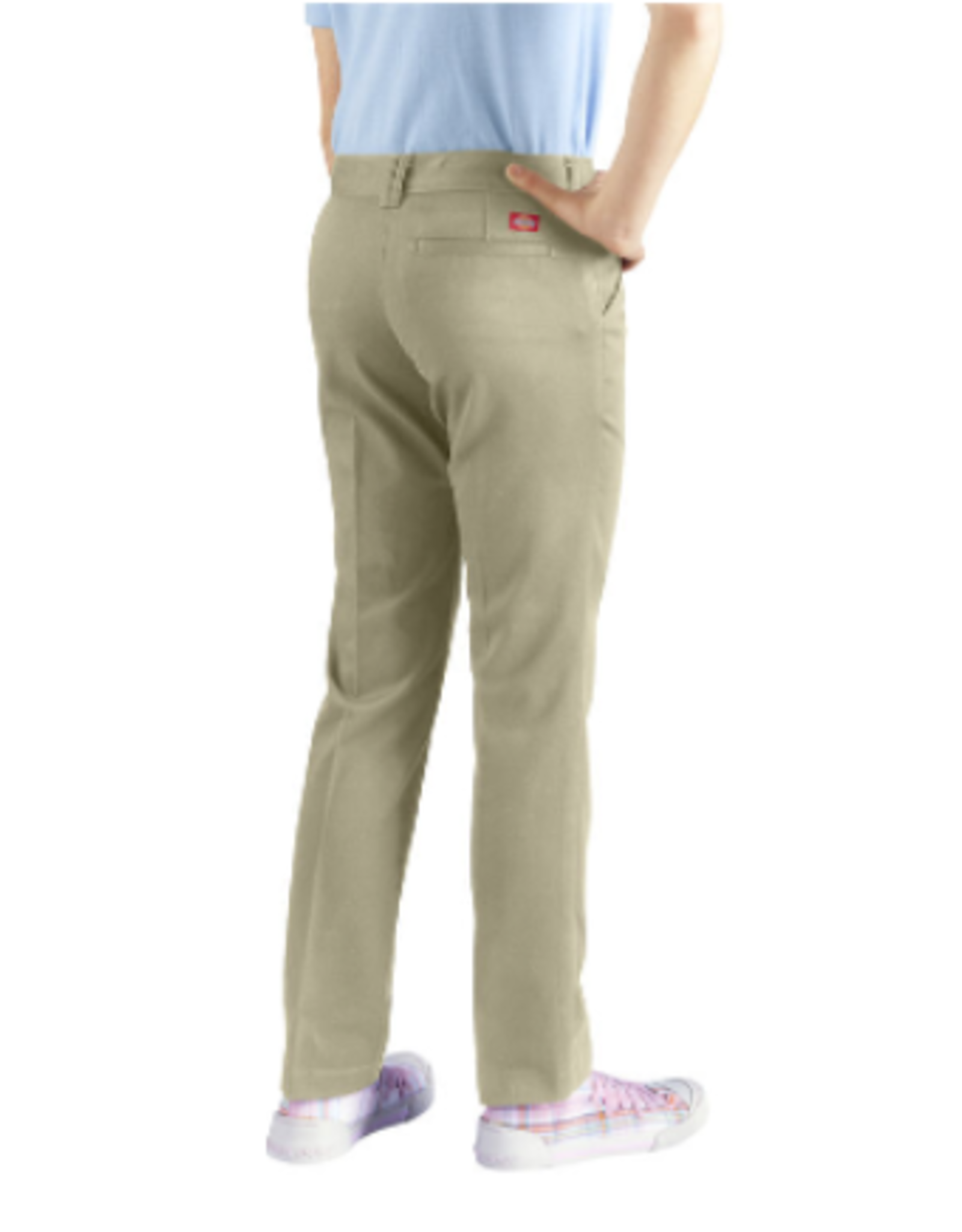 Dickies KP801 Dickies-Girls KHAKI Twill Slim Fit Pants, 7-20