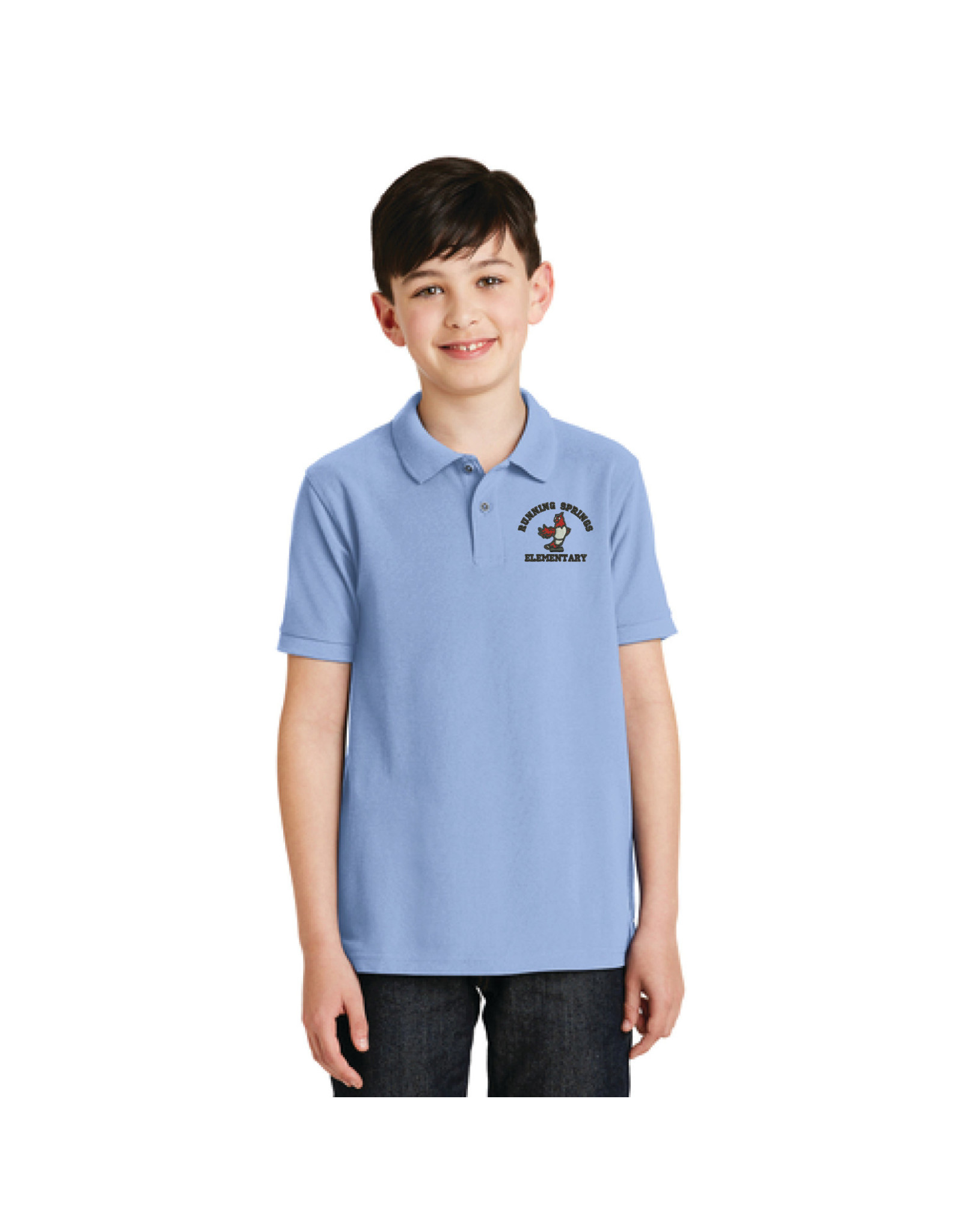 Classroom Running Springs Short Sleeve Unisex Polo