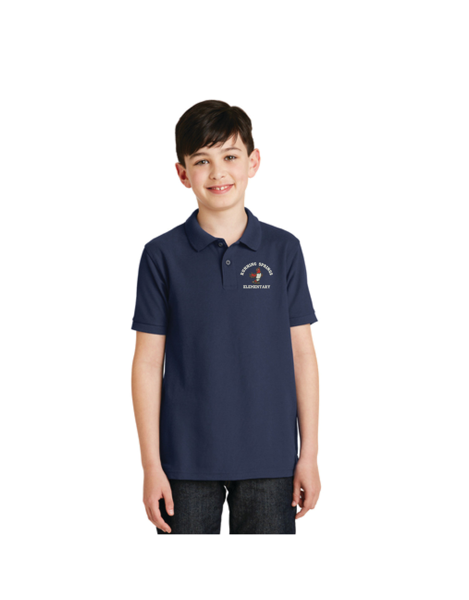 Classroom Running Springs Short Sleeve Unisex Polo