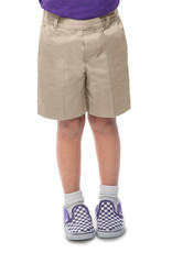 Classroom 52360 PRESCHOOL Unisex KHAKI Faux Flat Front Short