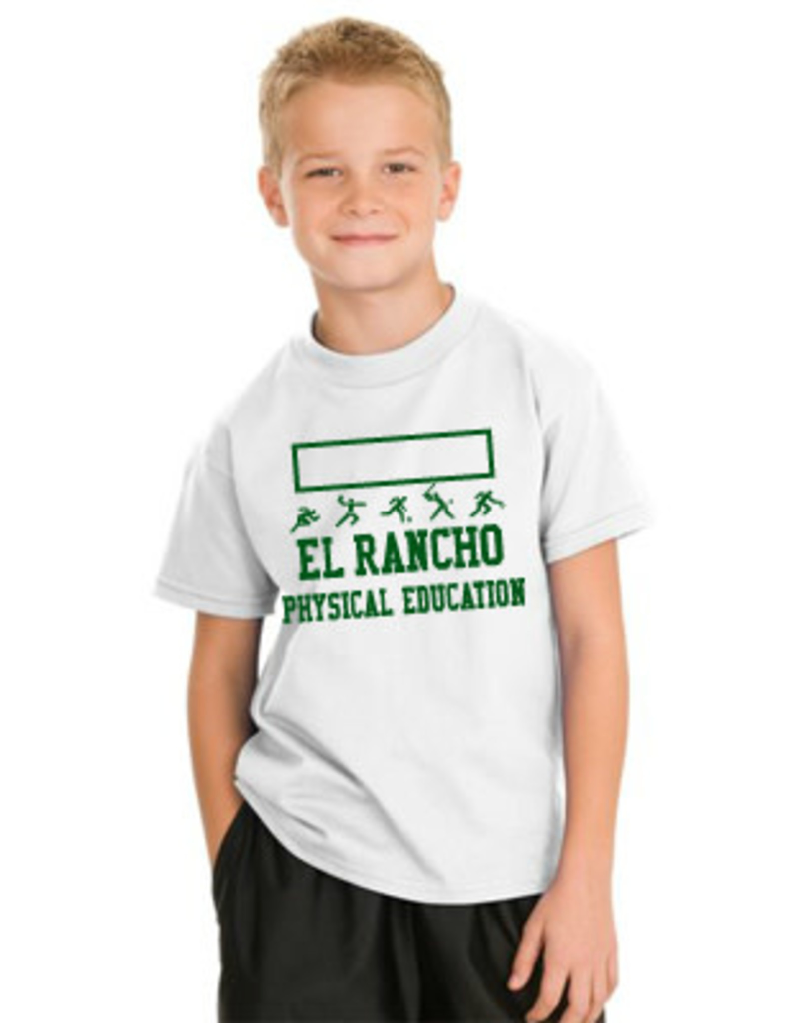 Hanes EL Rancho WHITE PE T-Shirt