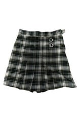 Elderwear 3642 SB Girl's Pleated Adjustable Waist Plaid Skort