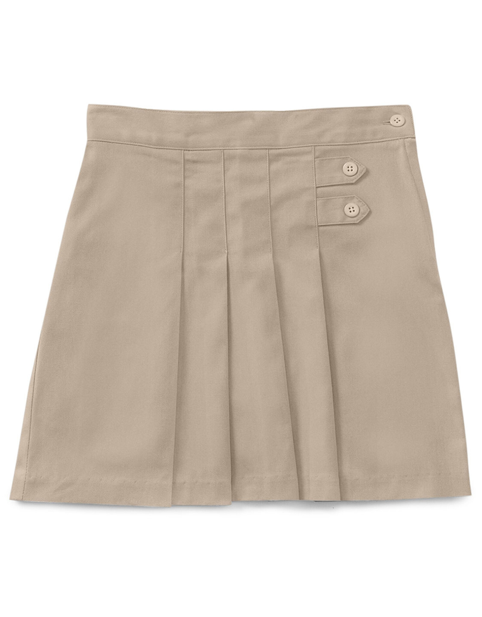 Classroom 55121AZ-Classroom Girls Pleated Tab Scooter-KHAKI(4-6X)