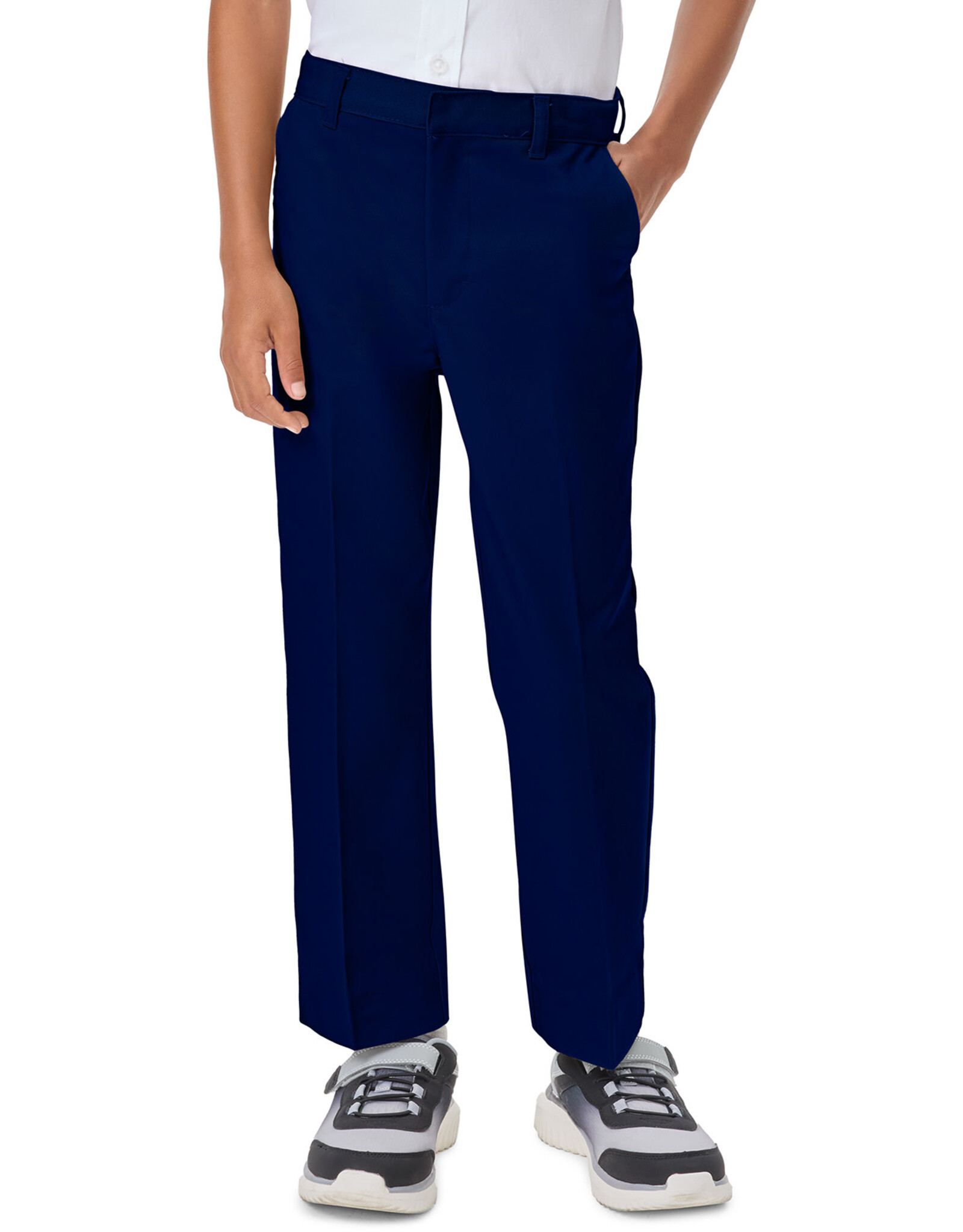 Classroom CR032J-Classroom Men's Flat Front Pants-NAVY