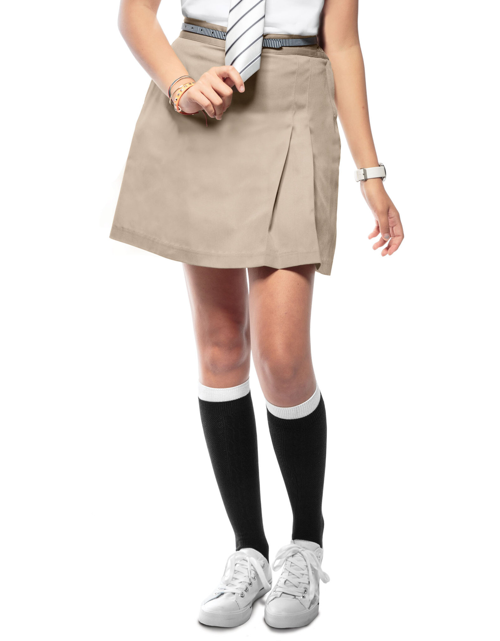 Classroom 55274A-Jr Stretch Double Pleated Scooter-KHAKI(1/2-21/22)