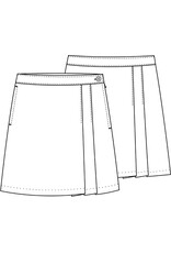 Classroom 55272A-Girls Stretch Double Pleated Scooter-KHAKI(7-16)