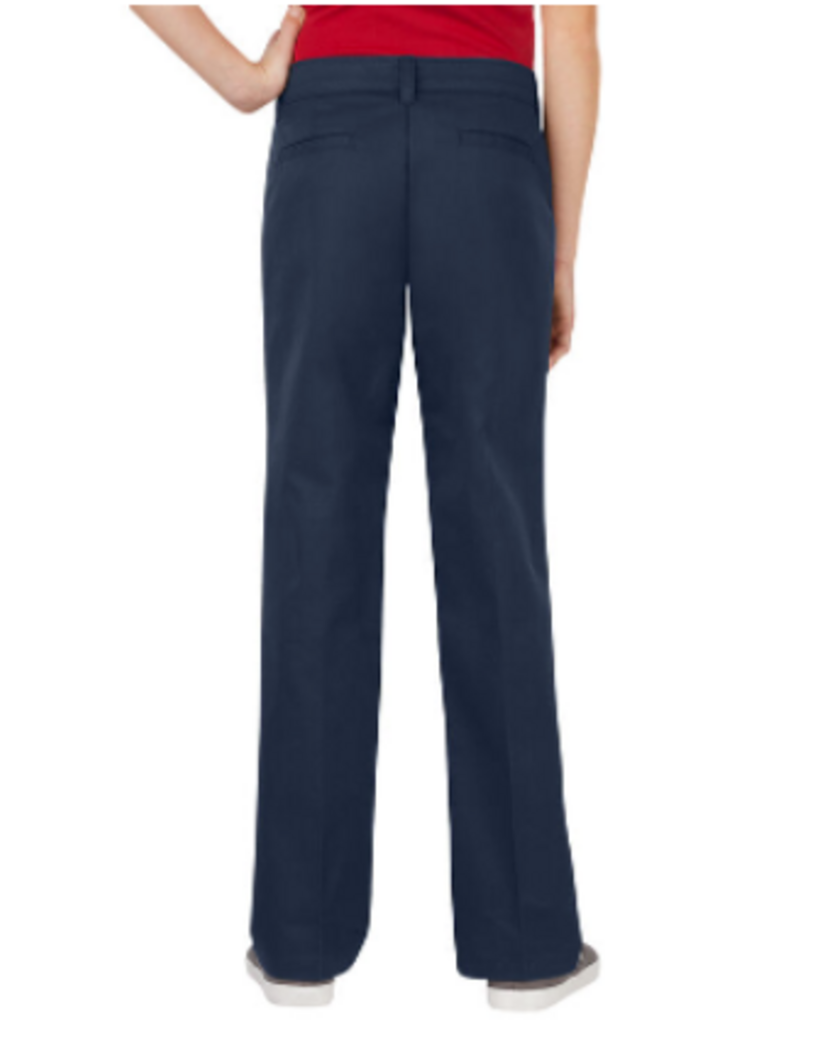 Dickies KP570-Dickies Girls Flat Front Pants-NAVY(4-7)