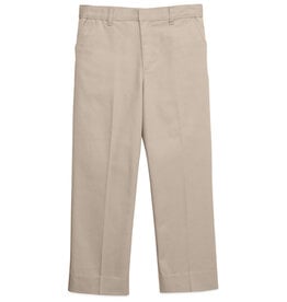 Classroom CR032Y-Classroom Boys Flat Front Pants-Khaki (8-16)