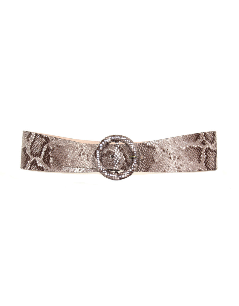 snake print belt