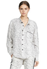 Pam & Gela Pam & Gela Snake Print Oversized shirt