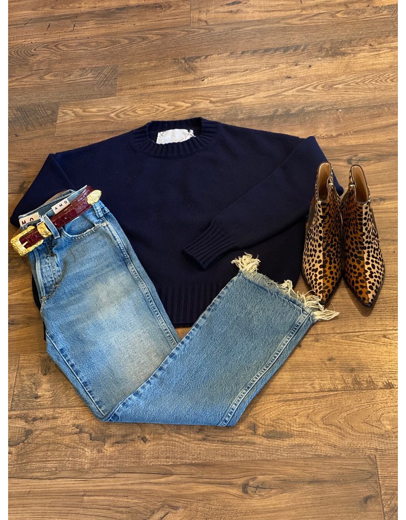 MJ Watson round neck sweater - Blue One