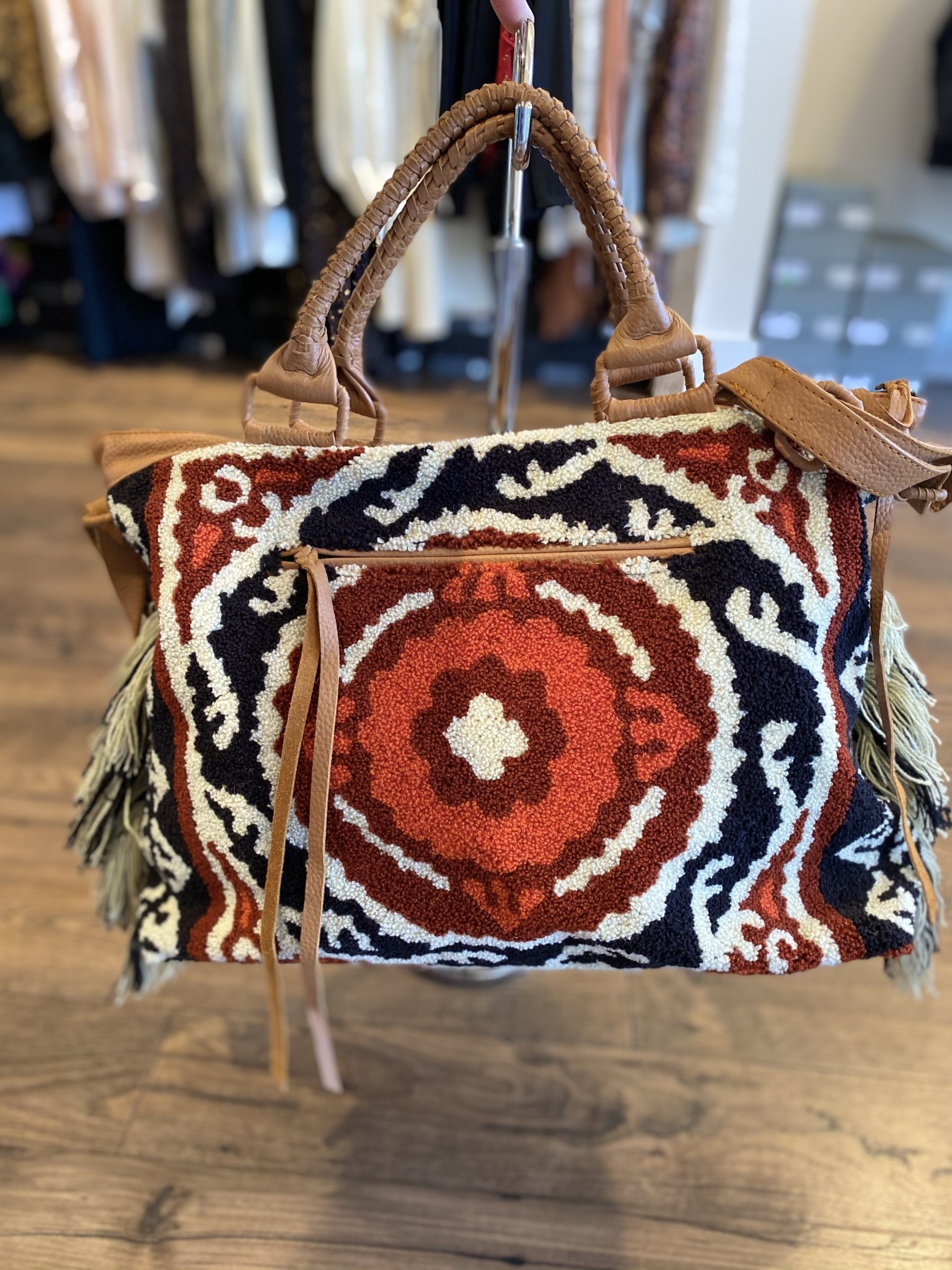 boho overnight bag