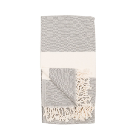 Pokoloko Diamond Turkish Body Towel - Slate