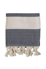 Pokoloko Diamond Turkish Hand Towel - Carbon