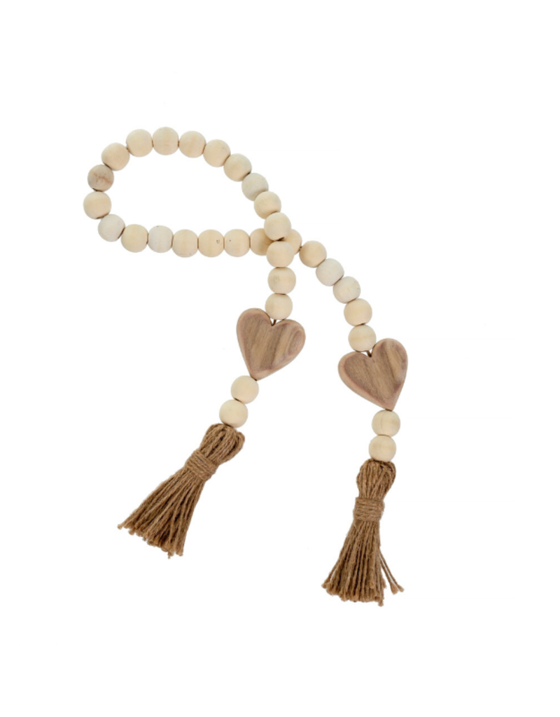 Indaba Trading Heart Blessing Beads in Natural