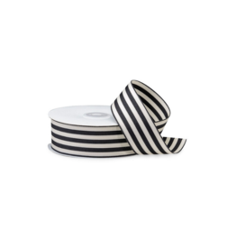 Black & White Striped Ribbon
