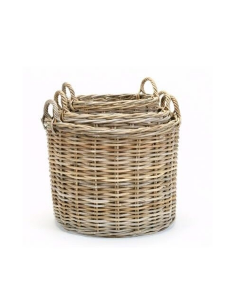 Wide Kubu Grey Basket The Art of Home