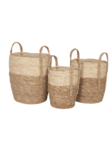 Bacon Basketware Ltd Beige/Natural Basket with Handles