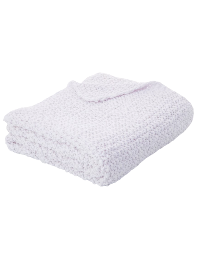 Chunky White Knit Throw 50x60 The Art of Home