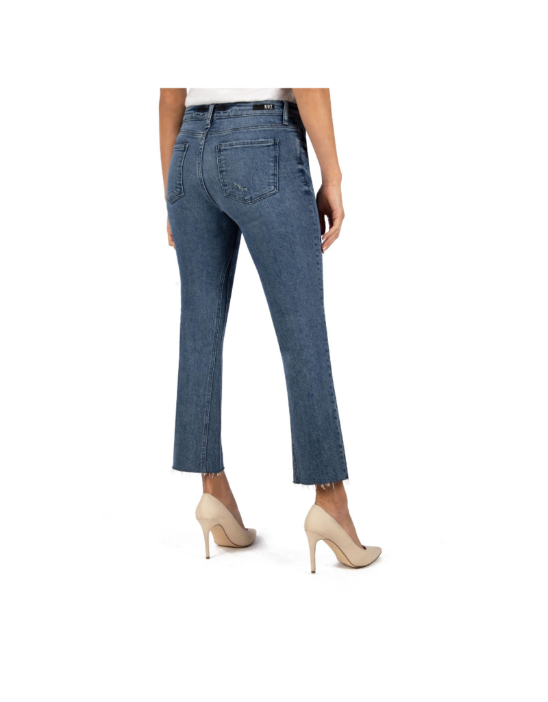 kut from the kloth kelsey high rise ankle flare
