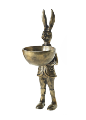 Brass Eric the Hare Dish Stand