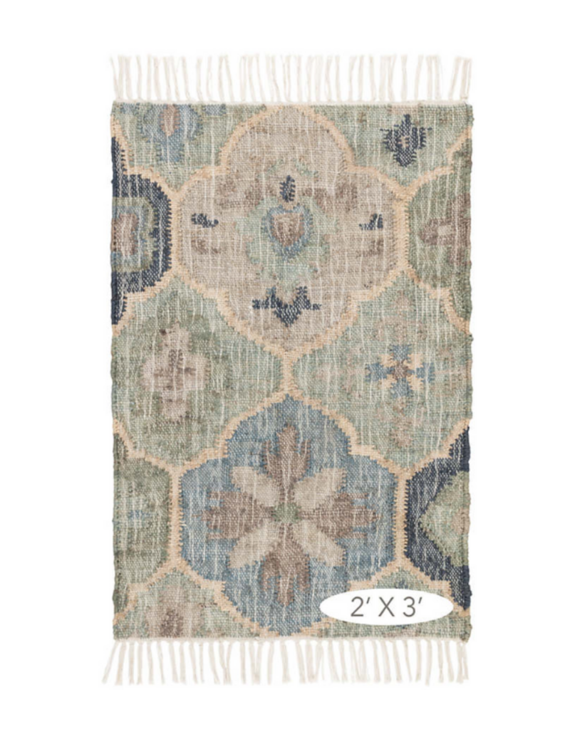 Dash & Albert Dash & Albert Jute Pali Blue Rug 2' x 3'