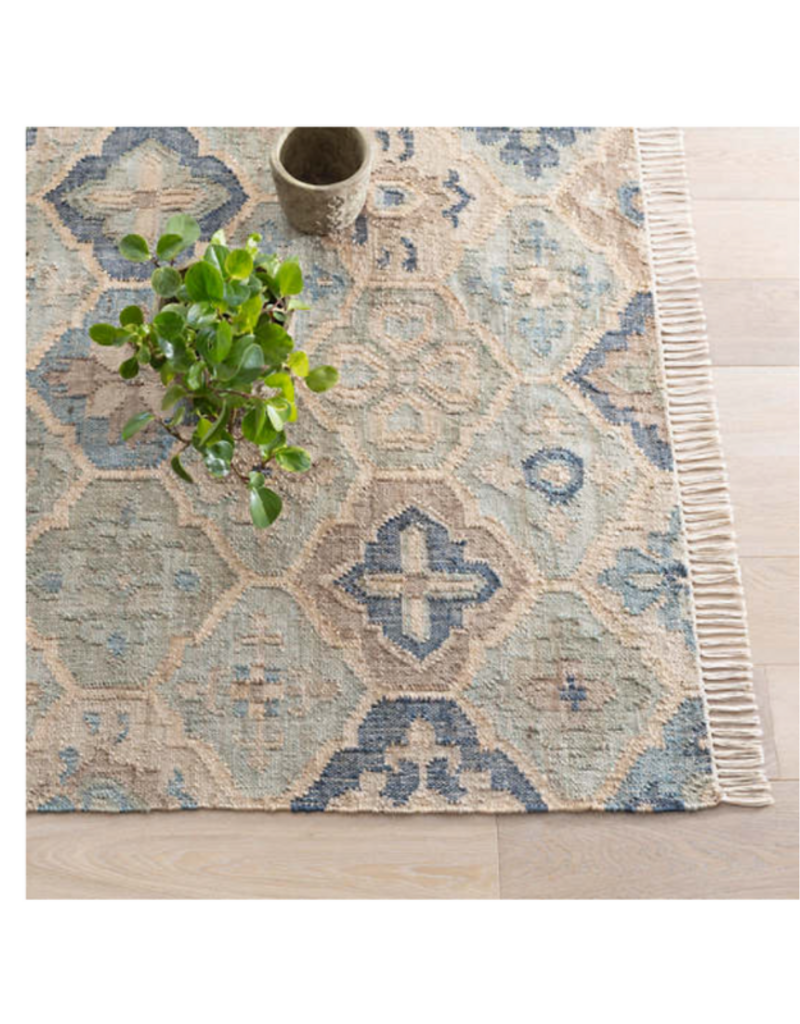 Dash & Albert Dash & Albert Jute Pali Blue Rug 2' x 3'