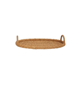Large Oval Seagrass & Rattan Tray