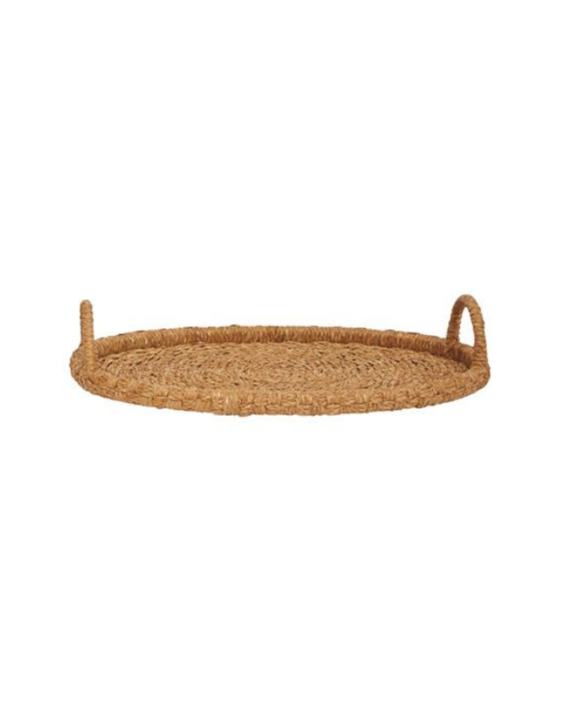 Bloomingville Large Oval Seagrass & Rattan Tray