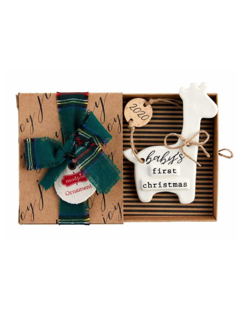 baby's first christmas giraffe ornament