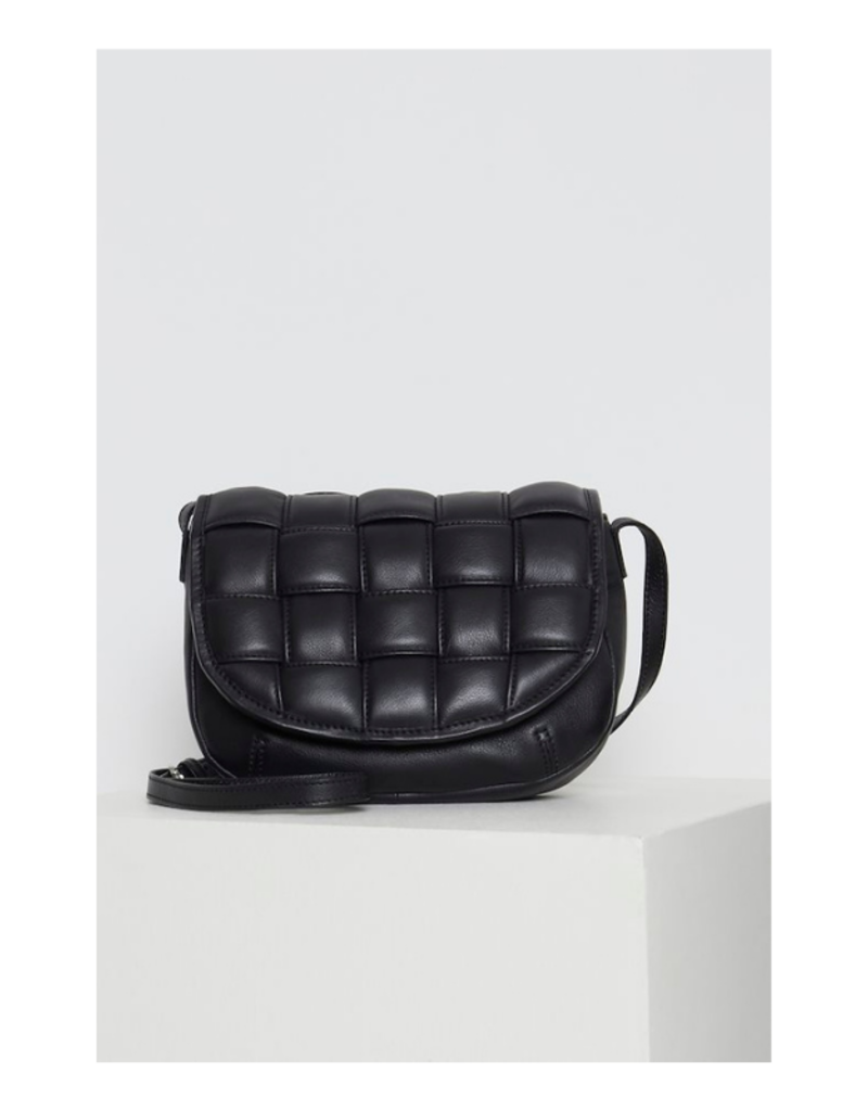 ICHI Leonora Leather Bag Black by ICHI
