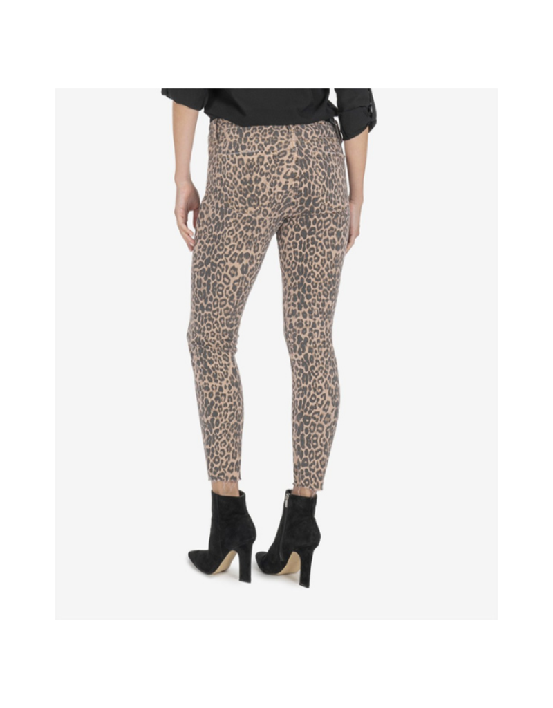 KUT Donna Ankle Skinny Raw Hem Animal 