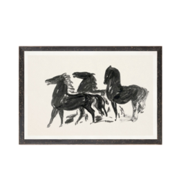 Celadon Art Gestel Three Horses 16x11