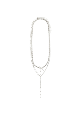 PILGRIM Simplicity 2-in-1 Silver-Plated Necklace by Pilgrim