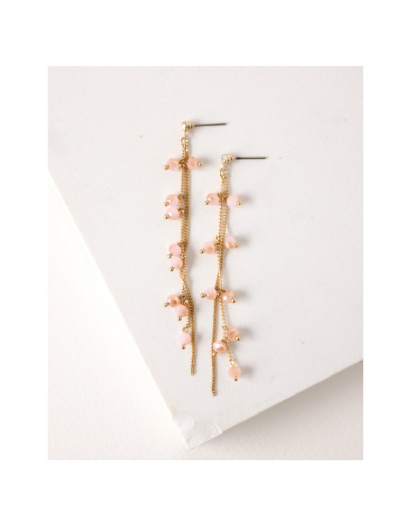 Lover's Tempo Dot Crystal Earrings in Blush by Lover's Tempo