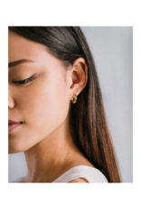 Lover's Tempo Bea Hoop Earrings Gold 15mm by Lover's Tempo