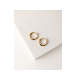 Lover's Tempo Bea Hoop Earrings Gold 15mm by Lover's Tempo