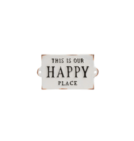 Indaba Trading This Is Our Happy Place Cast Iron Sign