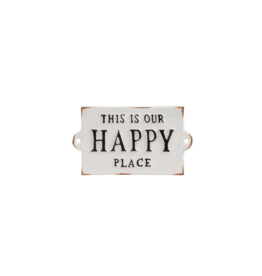 This Is Our Happy Place Cast Iron Sign