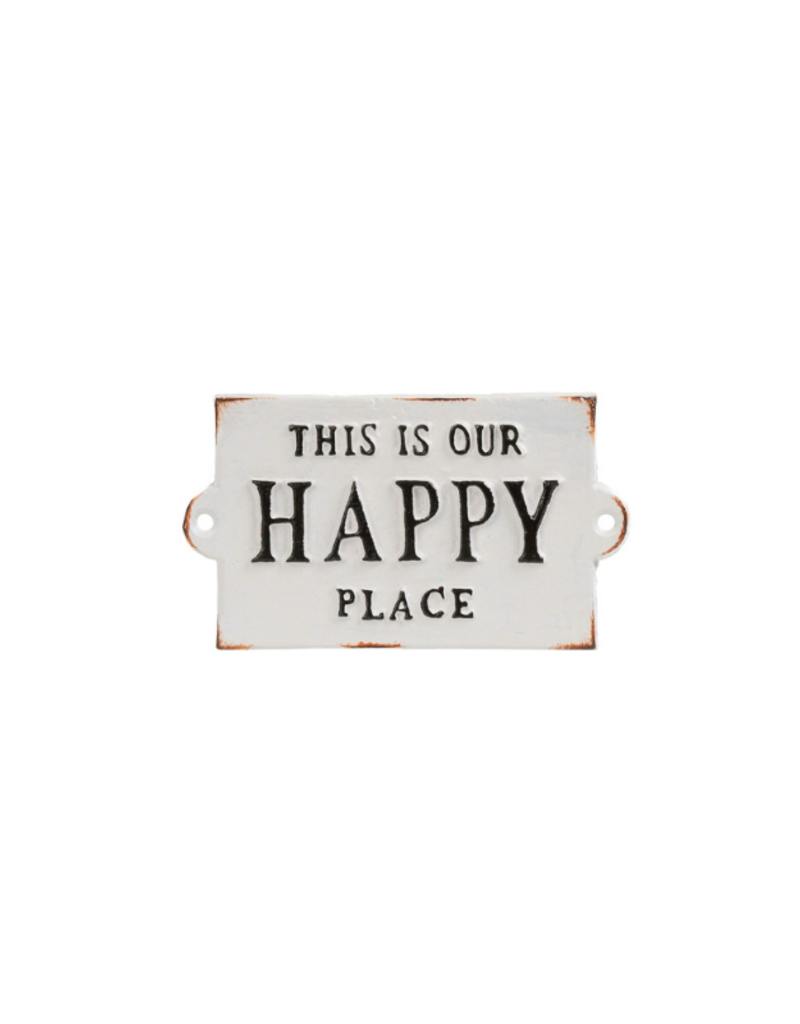 This Is Our Happy Place Cast Iron Sign