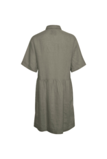 Part Two Hatla Linen Dress in Vetiver by Part Two