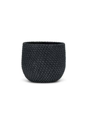 Mesh Texture Planter Charcoal Small