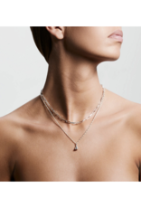PILGRIM Sincerity Grey Necklace Silver-Plated by Pilgrim