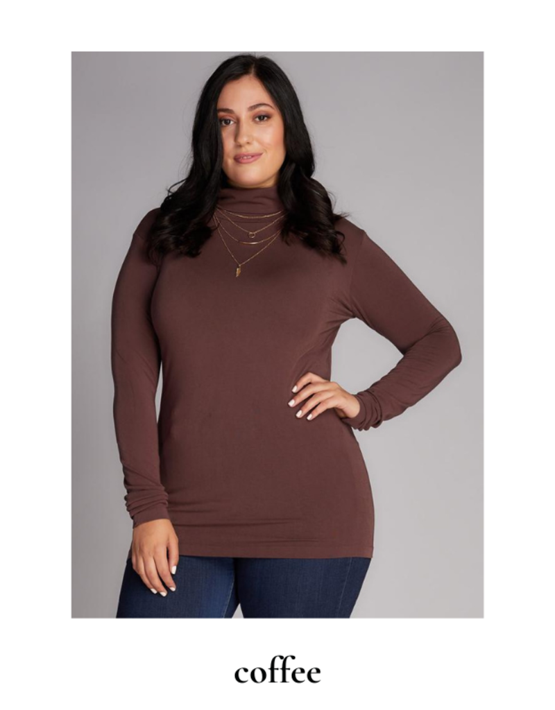 C'est Moi Clothing C'est Moi Plus Size Bamboo Turtleneck