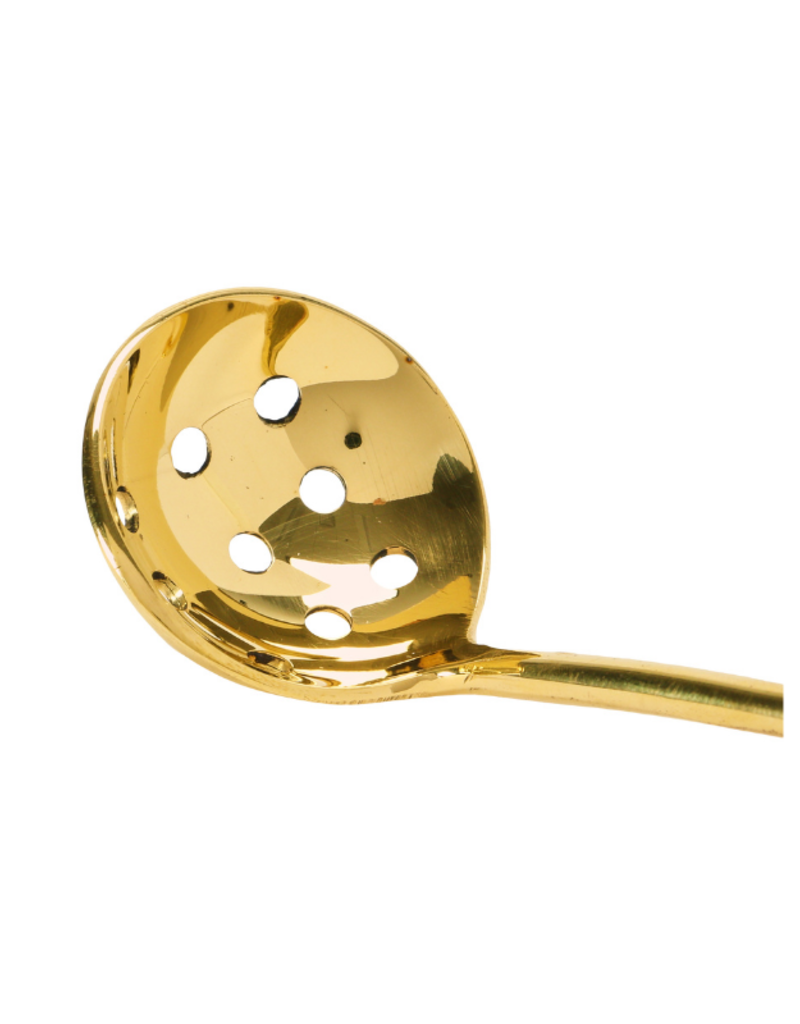 Gold Brass Olive Spoon
