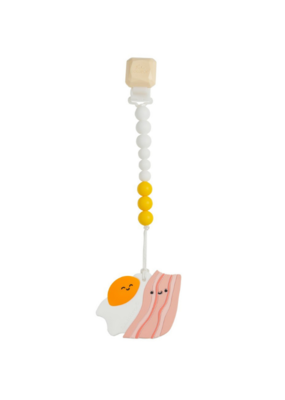 LouLou Lollipop Loulou Lollipop Silicone Teether Set in Bacon and Egg