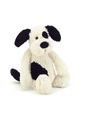 Jellycat Jellycat Bashful Puppy Black & Cream Medium