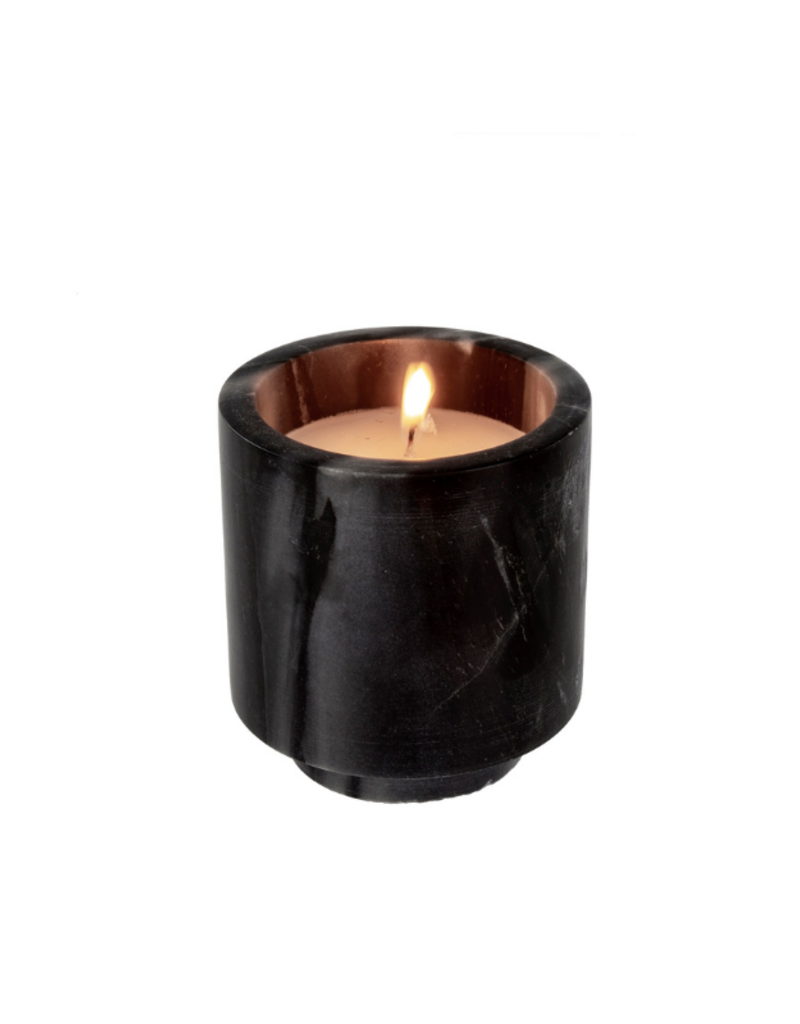 Indaba Trading Black Marble Candle