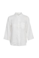 Part Two Bright White Cindies Linen Shirt by Part Two