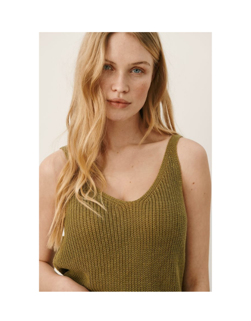 Part Two Camerona Tank Top in Olive by Part Two
